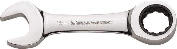 GearWrench - 19mm 12 Point Combination Wrench - Chrome Vanadium Steel, Full Polish Finish - Best Tool & Supply