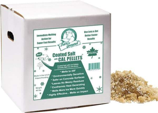 Bare Ground Solutions - 40 Lb Box Calcium Chloride Granules - Effective to -20°F - Best Tool & Supply