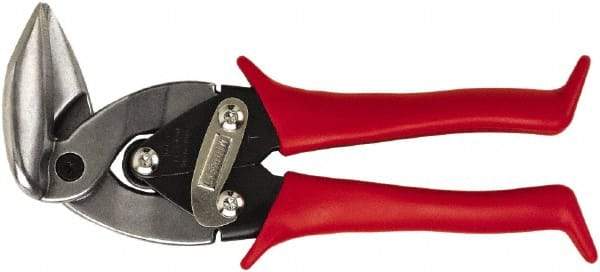 Midwest Snips - 1-1/4" Length of Cut, Left Pattern Upright Aviation Snip - 8" OAL, 24 AWG Steel Capacity - Best Tool & Supply