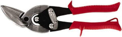 Midwest Snips - 1-1/4" Length of Cut, Left Pattern Offset Aviation Snip - 9-3/4" OAL, 18 AWG Steel Capacity - Best Tool & Supply