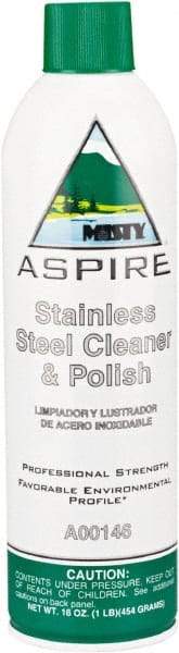 Misty - 16 fl oz Spray Stainless Steel Cleaner & Polish - Lemon Scented, Aerosol Container - Best Tool & Supply