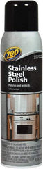 ZEP Commercial - 14 fl oz Liquid Stainless Steel Cleaner & Polish - Citrus Scented, Aerosol Container - Best Tool & Supply