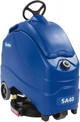 Clarke - 20" Cleaning Width, Battery Powered Floor Scrubber - 0.66 hp, 140 RPM, 12 Gal Tank Capacity, Series SA40 - Best Tool & Supply