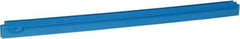 Vikan - 27.6" Polypropylene Blade Squeegee Refill - Threaded End, Double Edge, Blue, Polypropylene Holder, Use with 77153 - Best Tool & Supply