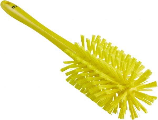 Vikan - 3-1/2" Diam Polyester Bottle Brush - 17" OAL, 6-1/4" Head Length, Polypropylene Handle - Best Tool & Supply