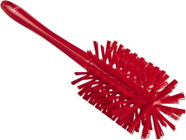 Vikan - 3-1/2" Diam Polyester Bottle Brush - 17" OAL, 6-1/4" Head Length, Polypropylene Handle - Best Tool & Supply