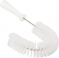 Vikan - 2-1/4" Diam Polyester Hook Brush - 15-1/2" OAL, 6-1/2" Head Length, Polypropylene Handle - Best Tool & Supply