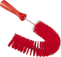 Vikan - 2-1/4" Diam Polyester Hook Brush - 15-1/2" OAL, 6-1/2" Head Length, Polypropylene Handle - Best Tool & Supply