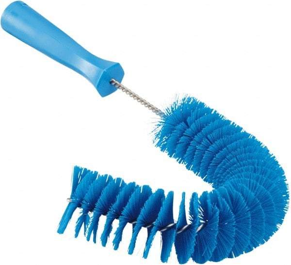 Vikan - 2-1/4" Diam Polyester Hook Brush - 15-1/2" OAL, 6-1/2" Head Length, Polypropylene Handle - Best Tool & Supply