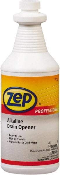 ZEP Commercial - 1 Qt Liquid Drain Cleaner - Unscented, Bottle - Best Tool & Supply