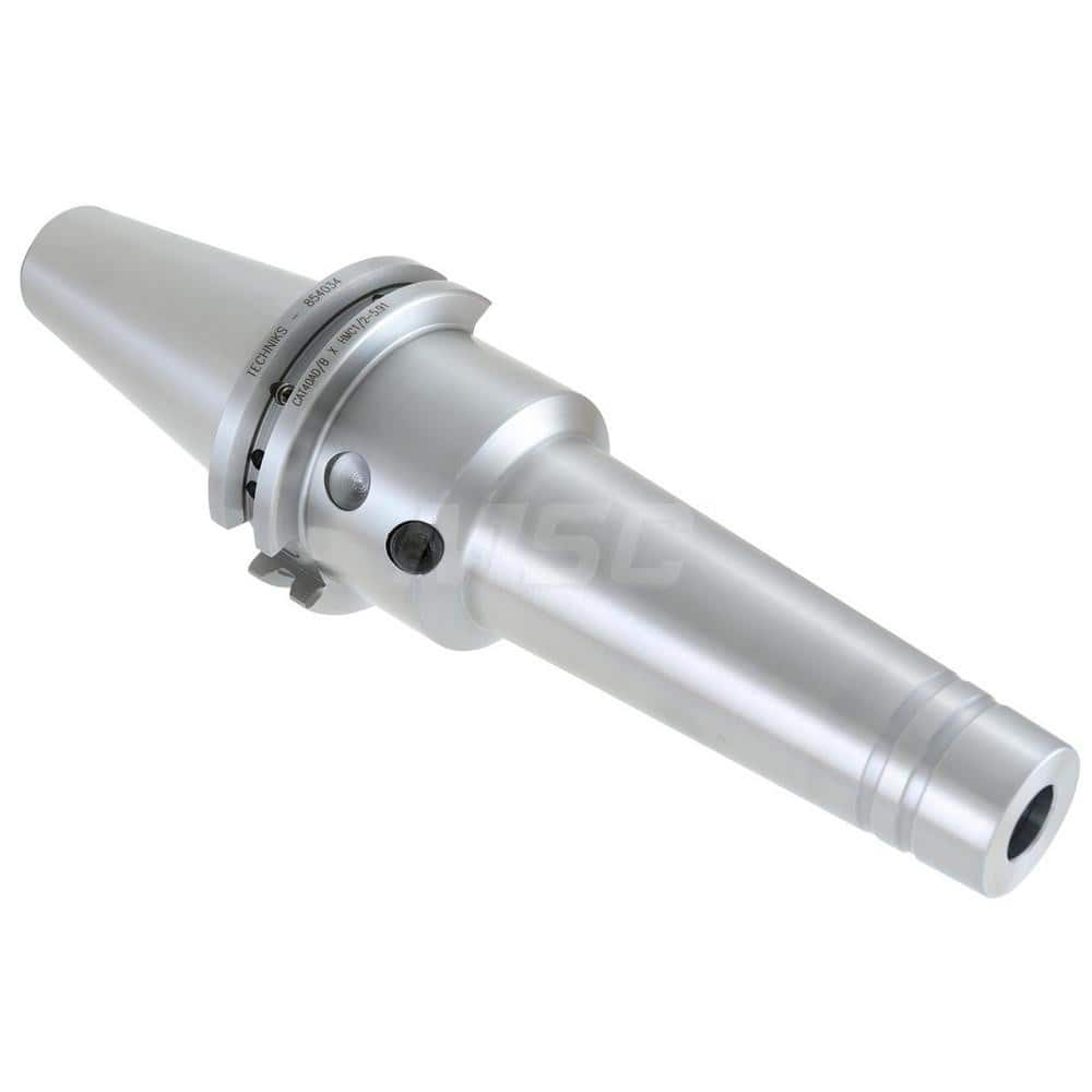 Hydraulic Tool Chuck: Taper Shank 24 mm Nose Dia, Through Coolant