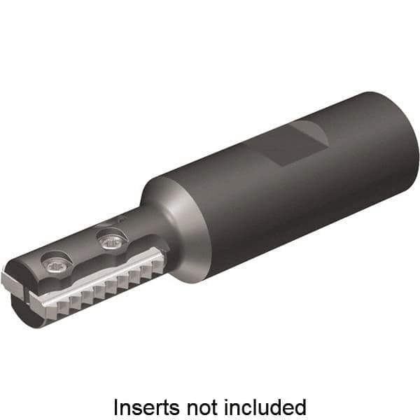 Kennametal - 0.59" Cut Diam, 1.18" Max Depth of Cut, 3/4" Shank Diam, Indexable Thread Mill - Insert Style TM24, 24mm Insert Size, 1 Insert, Toolholder Style TM24, 3.39" OAL - Best Tool & Supply