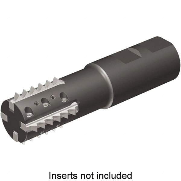 Kennametal - 1.42" Cut Diam, 2.56" Max Depth of Cut, 1-1/4" Shank Diam, Indexable Thread Mill - Insert Style TM41, 41mm Insert Size, 4 Inserts, Toolholder Style TM41, 4.98" OAL - Best Tool & Supply