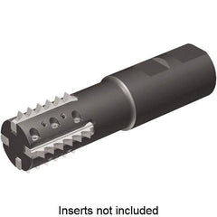 Kennametal - 1.18" Cut Diam, 2.56" Max Depth of Cut, 1-1/4" Shank Diam, Indexable Thread Mill - Insert Style TM41, 41mm Insert Size, 3 Inserts, Toolholder Style TM41, 5" OAL - Best Tool & Supply