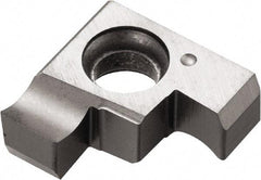 Kyocera - 058GE A Grade PR1025, 0.058" Cutting Width Carbide Grooving Insert - 0.059" Max Depth of Cut, Right Hand, 0.002" Corner Radius, TiCN Finish - Best Tool & Supply