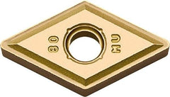 Kyocera - DNMG431 MU Grade PR1535 Carbide Turning Insert - Megacoat Nano Finish, 55° Diamond, 1/2" Inscr Circle, 3/16" Thick, 1/64" Corner Radius - Best Tool & Supply