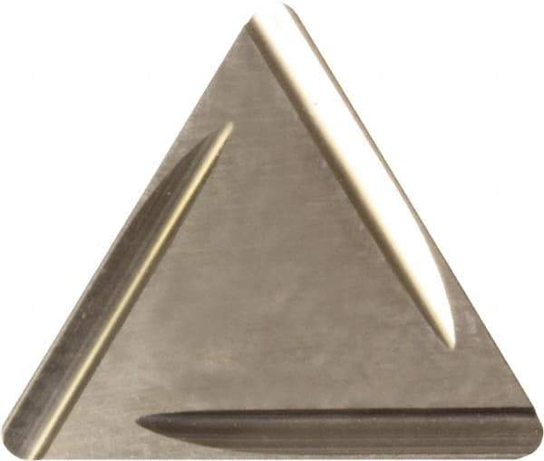 Kyocera - TPGR322 B Grade KW10 Carbide Turning Insert - Uncoated, 60° Triangle, 3/8" Inscr Circle, 1/8" Thick, 1/32" Corner Radius - Best Tool & Supply