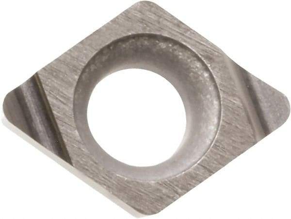 Kyocera - JCGT110902 F Grade KW10 Carbide Turning Insert - Uncoated, 70° Diamond, 3.5052mm Inscr Circle, 1.397mm Thick, 0.004" Corner Radius - Best Tool & Supply