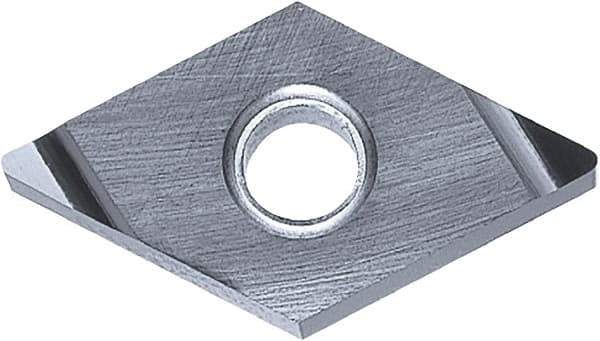 Kyocera - DNGG331 S Grade KW10 Carbide Turning Insert - Uncoated, 55° Diamond, 3/8" Inscr Circle, 3/16" Thick, 1/64" Corner Radius - Best Tool & Supply