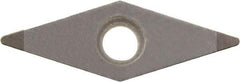 Kyocera - VBGW332 Grade KBN05M CBN Turning Insert - Megacoat Finish, 35° Diamond, 3/8" Inscr Circle, 3/16" Thick, 1/32" Corner Radius - Best Tool & Supply