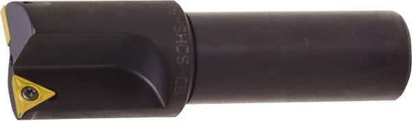 Kyocera - 0.609 Inch Diameter, Interchangeable Pilot, Weldon Flat 3/4 Inch Shank Diameter, 1 Insert, Indexable Counterbore - 2.9 Inch Overall Length, TCMT 18151 Insert - Best Tool & Supply