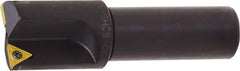 Kyocera - 0.558 Inch Diameter, Interchangeable Pilot, Weldon Flat 3/4 Inch Shank Diameter, 1 Insert, Indexable Counterbore - 2.9 Inch Overall Length, TCMT 18151 Insert - Best Tool & Supply