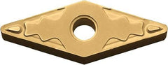 Kyocera - VNMG331 HQ Grade PV90 Cermet Turning Insert - TiN Finish, 35° Diamond, 3/8" Inscr Circle, 3/16" Thick, 1/64" Corner Radius - Best Tool & Supply