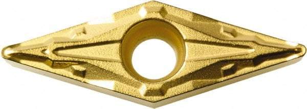 Kyocera - VBMT222 PP Grade PR1225 Carbide Turning Insert - Megacoat Finish, 35° Diamond, 1/4" Inscr Circle, 1/8" Thick, 1/32" Corner Radius - Best Tool & Supply