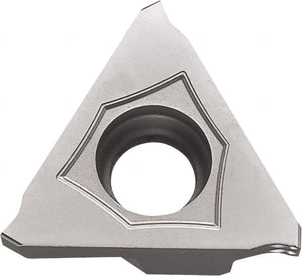 Kyocera - 43GBA MY Grade TN6020, 1.75mm Cutting Width Cermet Grooving Insert - 3.5mm Max Depth of Cut, Left Hand, 0.2mm Corner Radius, TiCN Finish - Best Tool & Supply