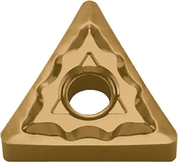 Kyocera - TNMG332 TK Grade CA6515 Carbide Turning Insert - TiCN/Al2O3/TiN Finish, 60° Triangle, 3/8" Inscr Circle, 3/16" Thick, 1/32" Corner Radius - Best Tool & Supply