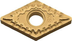 Kyocera - DNMG432 XS Grade CA525 Carbide Turning Insert - TiCN/Al2O3/TiN Finish, 55° Diamond, 1/2" Inscr Circle, 3/16" Thick, 1/32" Corner Radius - Best Tool & Supply