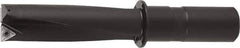 Kyocera - 1.45" Max Drill Depth, 0.563" Diam, Indexable Insert Drill - 2 Inserts, 1/2" Shank Diam, Whistle Notch Shank - Best Tool & Supply