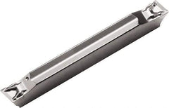 Kyocera - 2520GDM PQ Grade PR1535, 2.5mm Cutting Width Carbide Grooving Insert - Right Hand, 0.1mm Corner Radius, Megacoat Nano Finish - Best Tool & Supply