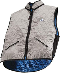 Techniche - Size 2XL, Silver Cooling Vest - Zipper Front, Nylon, HyperKewl - Best Tool & Supply