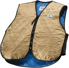 Techniche - Size 3XL, Khaki Cooling Vest - Zipper Front, Nylon, HyperKewl - Best Tool & Supply