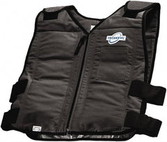 Techniche - Size M/L, Black Cooling Vest - Zipper Front, Cotton - Best Tool & Supply