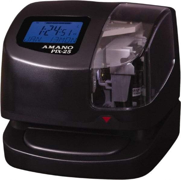 Amano - Time Clocks & Time Recorders Punch Style: Manual/Automatic Power Source: 115V 60 Hz AC - Best Tool & Supply