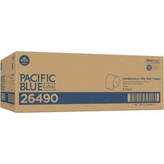 Georgia Pacific - Hard Roll of 1 Ply White Paper Towels - 7-7/8" Wide, 1,150' Roll Length - Best Tool & Supply