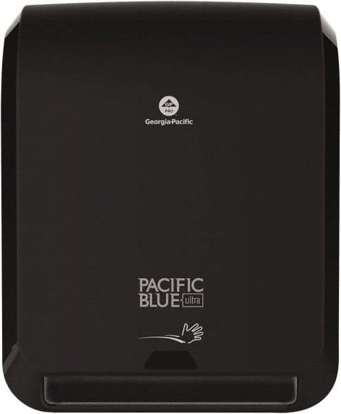 Georgia Pacific - Hands Free, Plastic Paper Towel Dispenser - 16.8" High x 12.9" Wide x 9" Deep, 1 Roll with Stub, Black - Best Tool & Supply