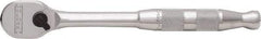 Proto - 3/8" Drive Pear Head Ratchet - Full Polish Chrome Finish, 7" OAL, 90 Gear Teeth, Standard Handle, Reversible Head - Best Tool & Supply