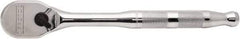 Proto - 1/2" Drive Pear Head Ratchet - Full Polish Chrome Finish, 10" OAL, 90 Gear Teeth, Standard Handle, Reversible Head - Best Tool & Supply