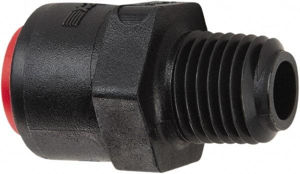 Parker - 1/4" Kynar Check Valve - Inline, Push-to-Connect x MNPT, 300 WOG - Best Tool & Supply