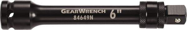 GearWrench - 1/2" Drive Standard Socket Extension - 6" OAL, Black Finish - Best Tool & Supply