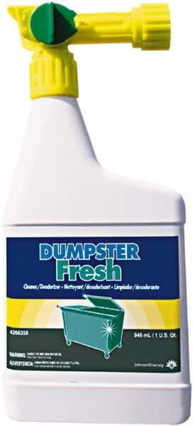 Suma - 32 oz Bottle Trash Can Deodorizer - Liquid, Floral Scent - Best Tool & Supply