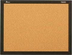 Ability One - Cork Bulletin Boards; Style: Open Cork Bulletin Board ; Color: Natural Tan ; Material: Aluminum Frame ; Width (Inch): 36 ; Height (Inch): 24 - Exact Industrial Supply