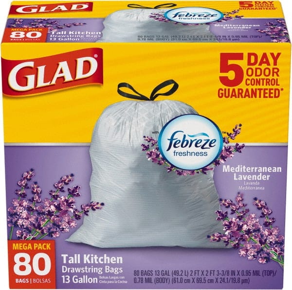 Glad - Pack of (3) 80-Count 13 Gal 0.95 mil Household/Office Trash Bags - Best Tool & Supply