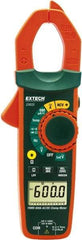 Extech - EX655, CAT III, Digital True RMS Auto Ranging Clamp Meter with 1.18" Clamp On Jaws - 750 VAC, 1000 VDC, 600 AC/DC Amps, Measures Voltage, Capacitance, Current, Frequency, Resistance, Temperature - Best Tool & Supply