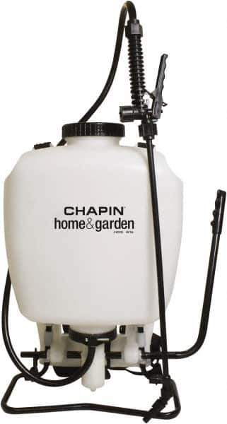 Chapin - 4 Gal Chemical Safe Garden Backpack Sprayer - Use with Cleaners/Degreasers, Polyethylene Tank, Wide Mouth, Reinforced Hose - Best Tool & Supply