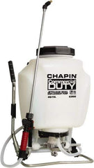 Chapin - 4 Gal Chemical Safe Garden Backpack Sprayer - Use with Cleaners/Degreasers, Polyethylene Tank, Wide Mouth, Reinforced Hose - Best Tool & Supply