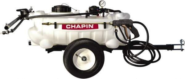 Chapin - 15 Gal Tow Behind Sprayer - Polyethylene Tank, 15' Reinforced Hose with Brass Wand - Best Tool & Supply